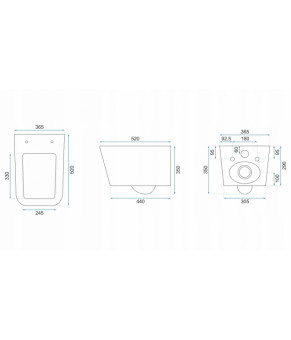 Унитаз Rea Ramon Rimless REA-C8536