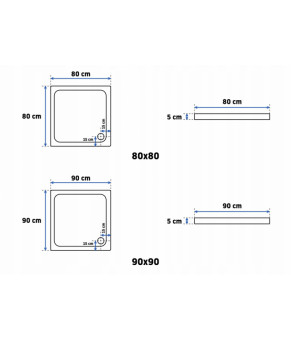 Поддон Rea Ego Slim 90x90x5 REA-K012K