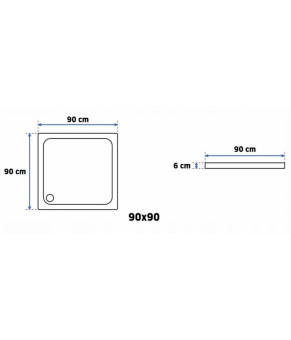 Поддон Rea Savoy 90x90 10162652504