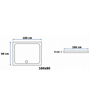 Поддон Rea Savoy 80x100 10165462981