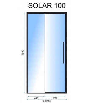 Душевые двери Rea Gold Solar 100 REA-K6547