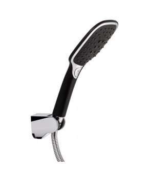 Смеситель для ванны Qtap Grand с душем (QTGRABCR005 Chrome/Black)
