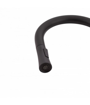 Смеситель для кухни Qtap Evicka QTEVI9135103UB Black Matt (выдвижной)