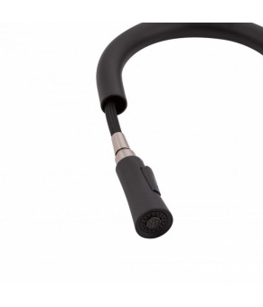 Смеситель для кухни Qtap Evicka QTEVI9135103UB Black Matt (выдвижной)