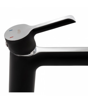 Смеситель для раковины Qtap Grand QTGRABCR001F Chrome/Black (SD00039605)