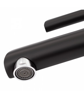 Смеситель для раковины Qtap Grand QTGRABCR001F Chrome/Black (SD00039605)