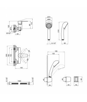 Смеситель для душа Qtap Levny 4050104C