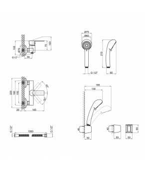 Смеситель для душа Qtap Alza 4051104C