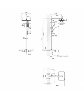 Душевая система Qtap Sloup 57106VKNC