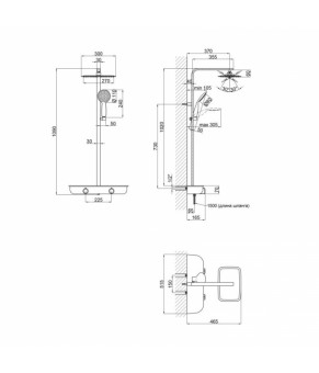 Душевая система Qtap Sloup 57106VGNW