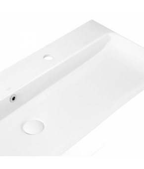 Раковина Qtap Nando с донным клапаном QT1211K428W