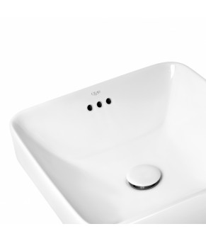 Раковина Qtap Jay с донным клапаном QT0711K424W