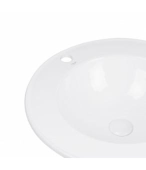 Раковина Qtap Stork с донным клапаном QT15116048W