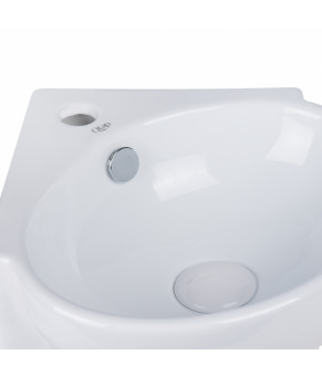 Раковина Qtap Leo с донным клапаном QT11115010W