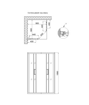 Душевая кабина Qtap Taurus WHI1099SC6 Clear
