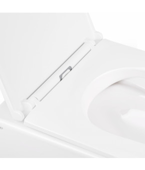 Унітаз підвісний Qtap Robin безободковий з сидінням Slim Soft-close QT1333046ENRW