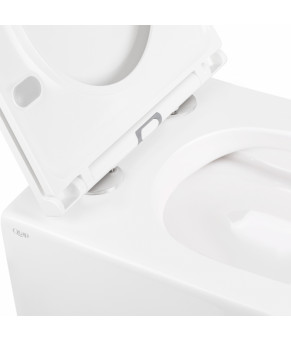 Унітаз підвісний Qtap Robin безободковий з сидінням Slim Soft-close QT1333046ENRW