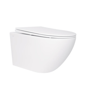 Унитаз подвесной Qtap Jay Rimless с сиденьем Soft-close (QT07335176W)