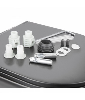 Унитаз подвесной Qtap Robin безободковый с сиденьем Slim Soft-close QT1333046ENRMB
