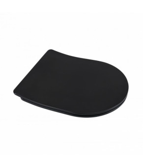 Унитаз подвесной Qtap Scorpio безободковый с сидением Slim Soft-close QT1433053ERMB