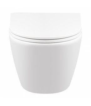 Унитаз подвесной Qtap Robin безободковый с сиденьем Slim Soft-close QT1333046ERW