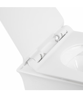 Унитаз подвесной Qtap Virgo безободковый с сиденьем Slim Soft-close QT1833051ERW