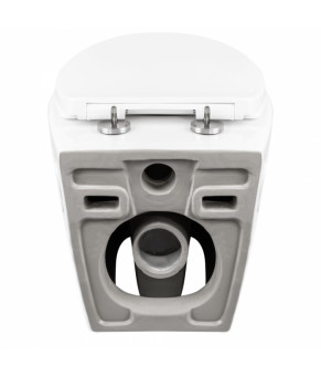 Унитаз подвесной Qtap Leo безободковый с сиденьем Slim Soft-close QT11331002ERW