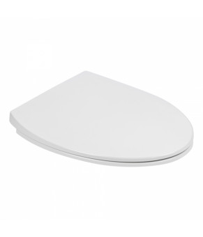 Унитаз подвесной Qtap Leo безободковый с сиденьем Slim Soft-close QT11331002ERW