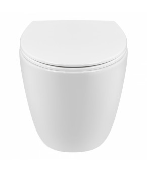 Унитаз подвесной Qtap Leo безободковый с сиденьем Slim Soft-close QT11331002ERW