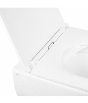 Унитаз подвесной Qtap Aries безободковый с сиденьем Slim Soft-close QT0333063ERW