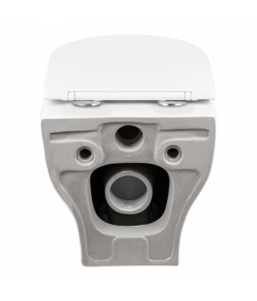 Унитаз подвесной Qtap Aries безободковый с сиденьем Slim Soft-close QT0333063ERW