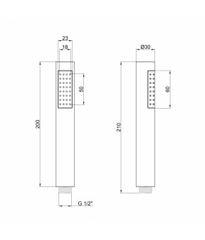 Лейка для ручного душа Qtap Rucni A028O1ZCG