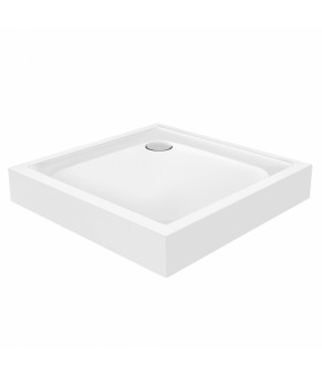 Набор Qtap душевая кабина Taurus WHI1099SC6 Clear + поддон Unisquare 309915