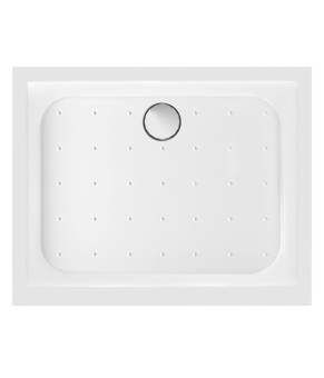 Набор Qtap душевая кабина Gemini CRM1018RC6 Clear + поддон Unirect 301815