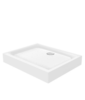 Набор Qtap душевая кабина Gemini CRM1018RC6 Clear + поддон Unirect 301815