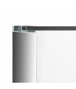 Набір Qtap душова кабіна Virgo CRM1099AC8 Clear + піддон Uniarc 309915