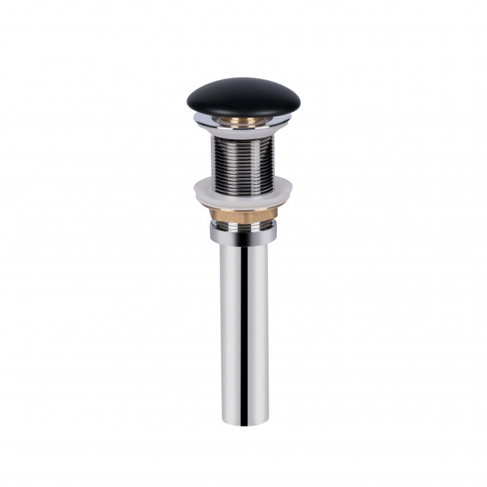 Донний клапан для раковини Qtap PU03 Matt black (QT066PU03MB)