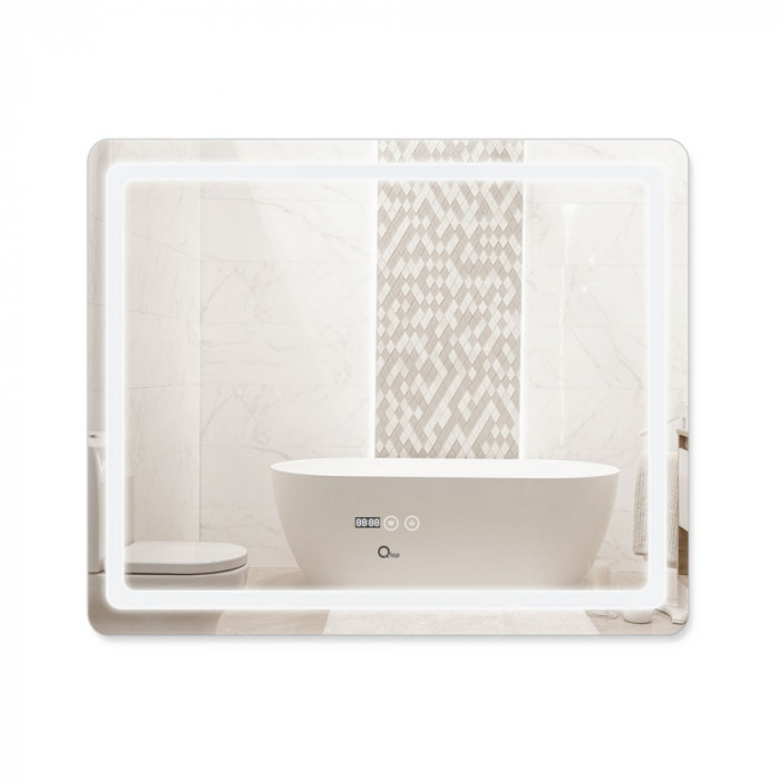 Зеркало Qtap Mideya (DC-F910) 1000х800 с LED-подсветкой Touch, антизапотеванием (QT2078F910W)