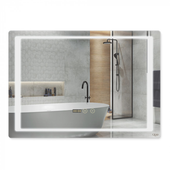 Зеркало Qtap Mideya с антизапотеванием (DC-F902) 700х500 QT2078F902W