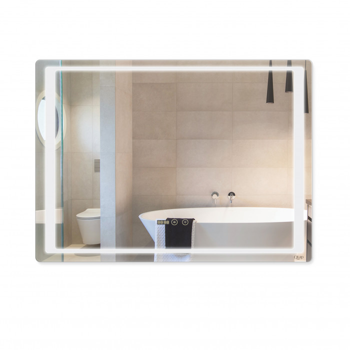 Зеркало Qtap Mideya с антизапотеванием (DC-F902-3) 1000х700 QT20789002W