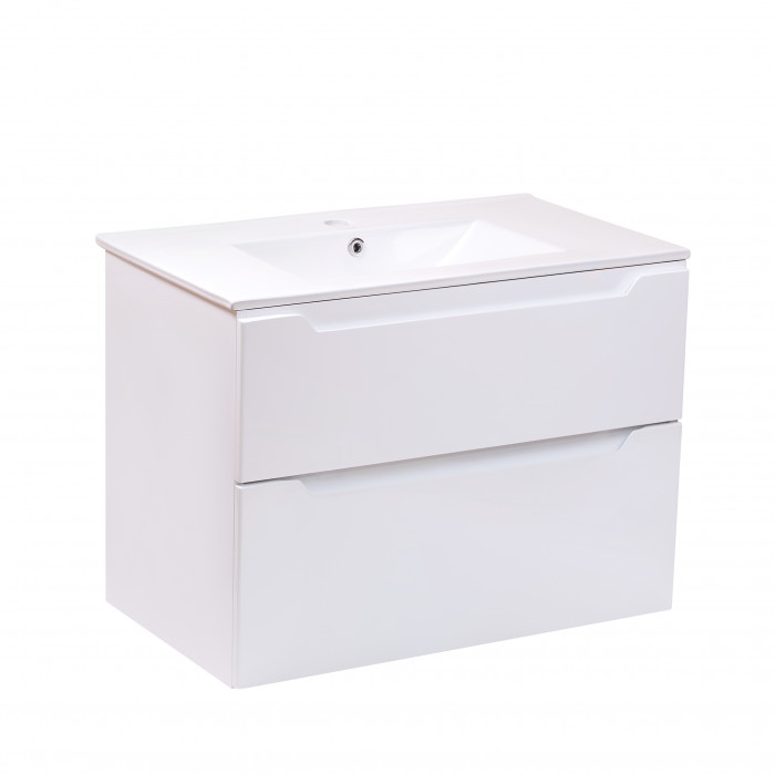 Тумба подвесная с раковиной Qtap Scorpio QT1472TPВ8013080CW