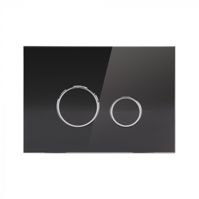 Панель змиву Qtap Nest QT0111V1163GB Чорна (SD00038765)