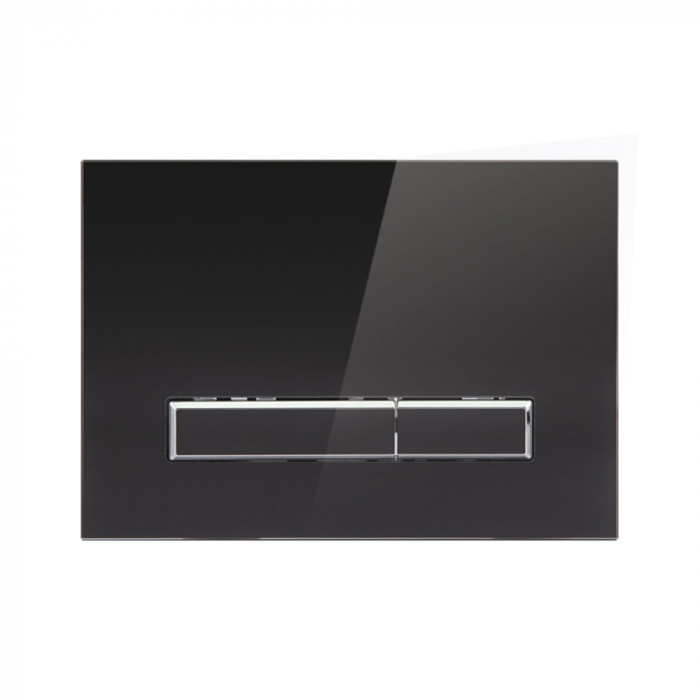 Панель змиву Qtap Nest QT0111V1107GB Чорний (SD00038769)