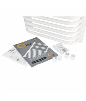 Полотенцесушитель водяной Qtap Glory (WHI) P22 1200x500 HY