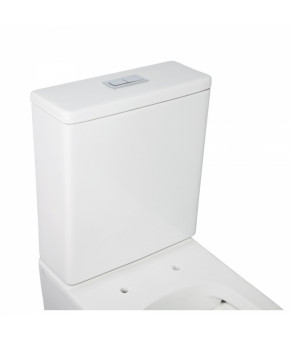 Унитаз-компакт Qtap Crow безободковый с сиденьем Soft-close QT05222170W