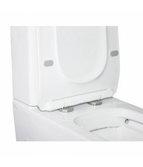 Унитаз-компакт Qtap Crow безободковый с сиденьем Soft-close QT05222170W