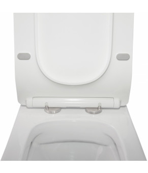 Унитаз-компакт Qtap Crow безободковый с сиденьем Soft-close QT05222170W