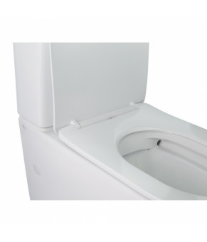 Унитаз-компакт Qtap Stork безободковый с сиденьем Soft-close QT15222178W