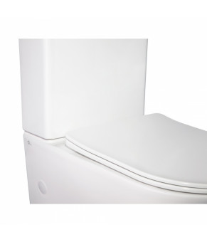 Унитаз-компакт Qtap Stork безободковый с сиденьем Soft-close QT15222178W