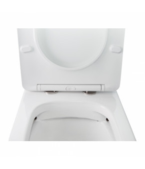 Унитаз-компакт Qtap Stork безободковый с сиденьем Soft-close QT15222178W